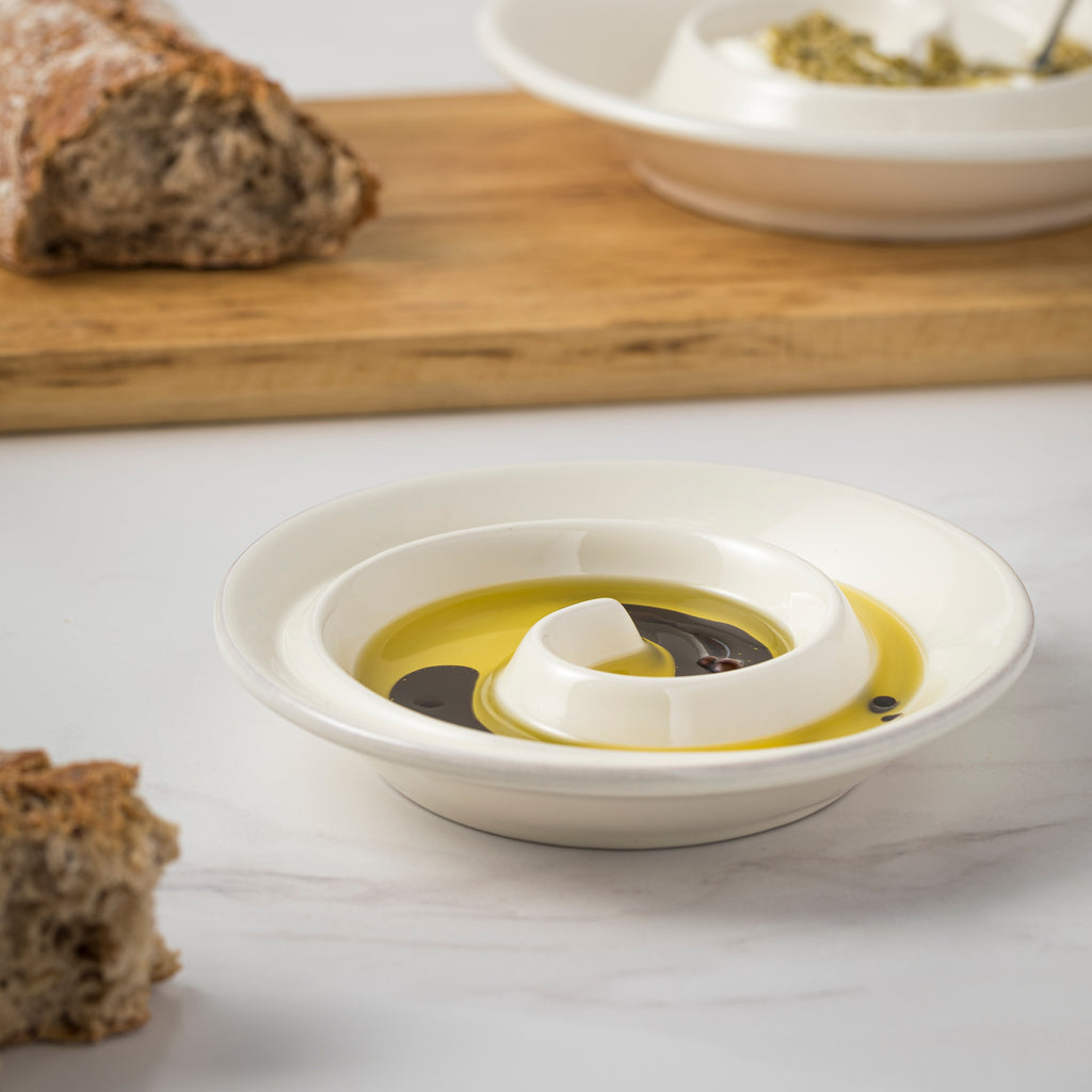 Cook & Host Collection Spiral appetizer dishes in White, Set of 6