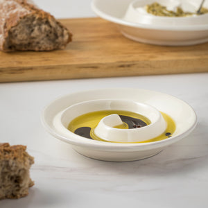 Cook & Host Collection Spiral appetizer dishes in White, Set of 6