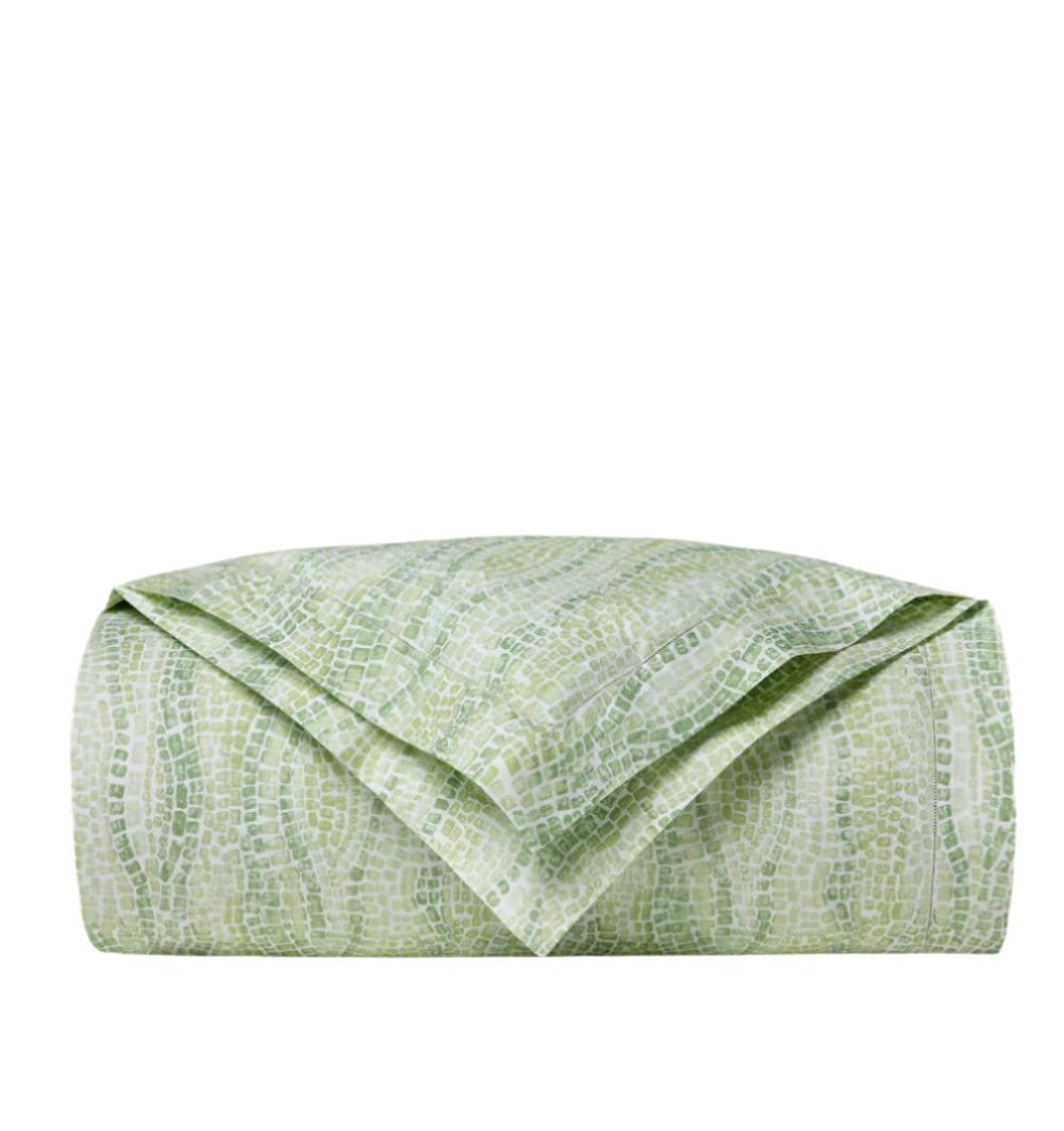 Sferra x Scalamandré Cobblestones Duvet Cover in Willow