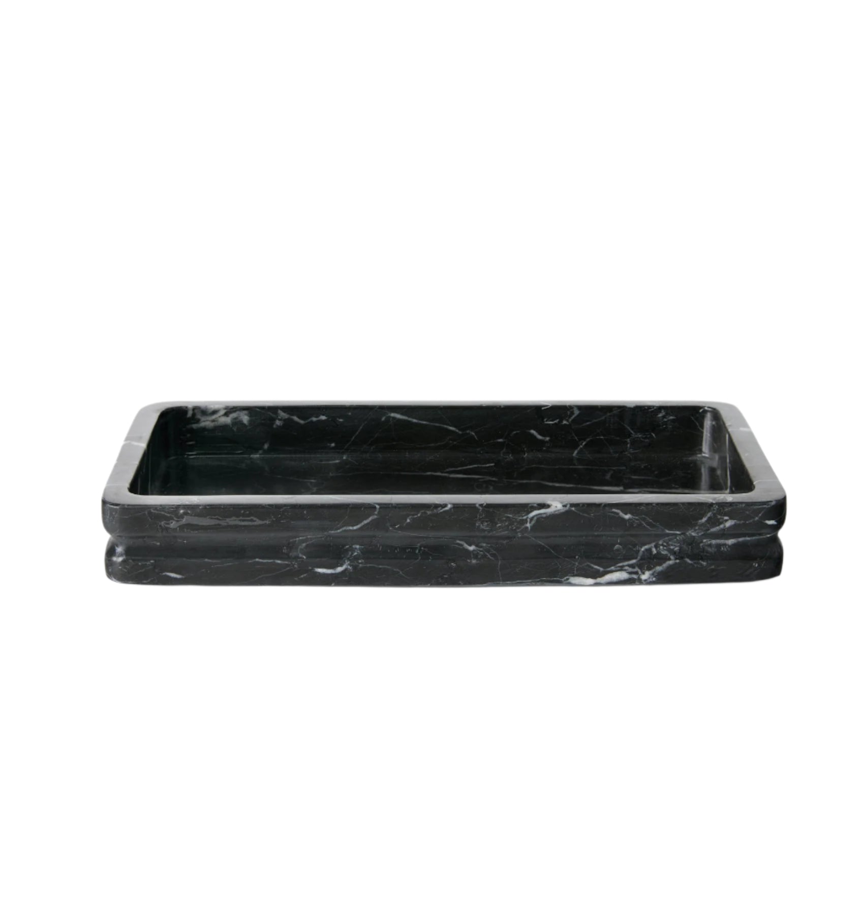 Marquina Storage Tray in Black