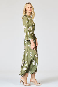 Tyra Dress in Moss Formosa