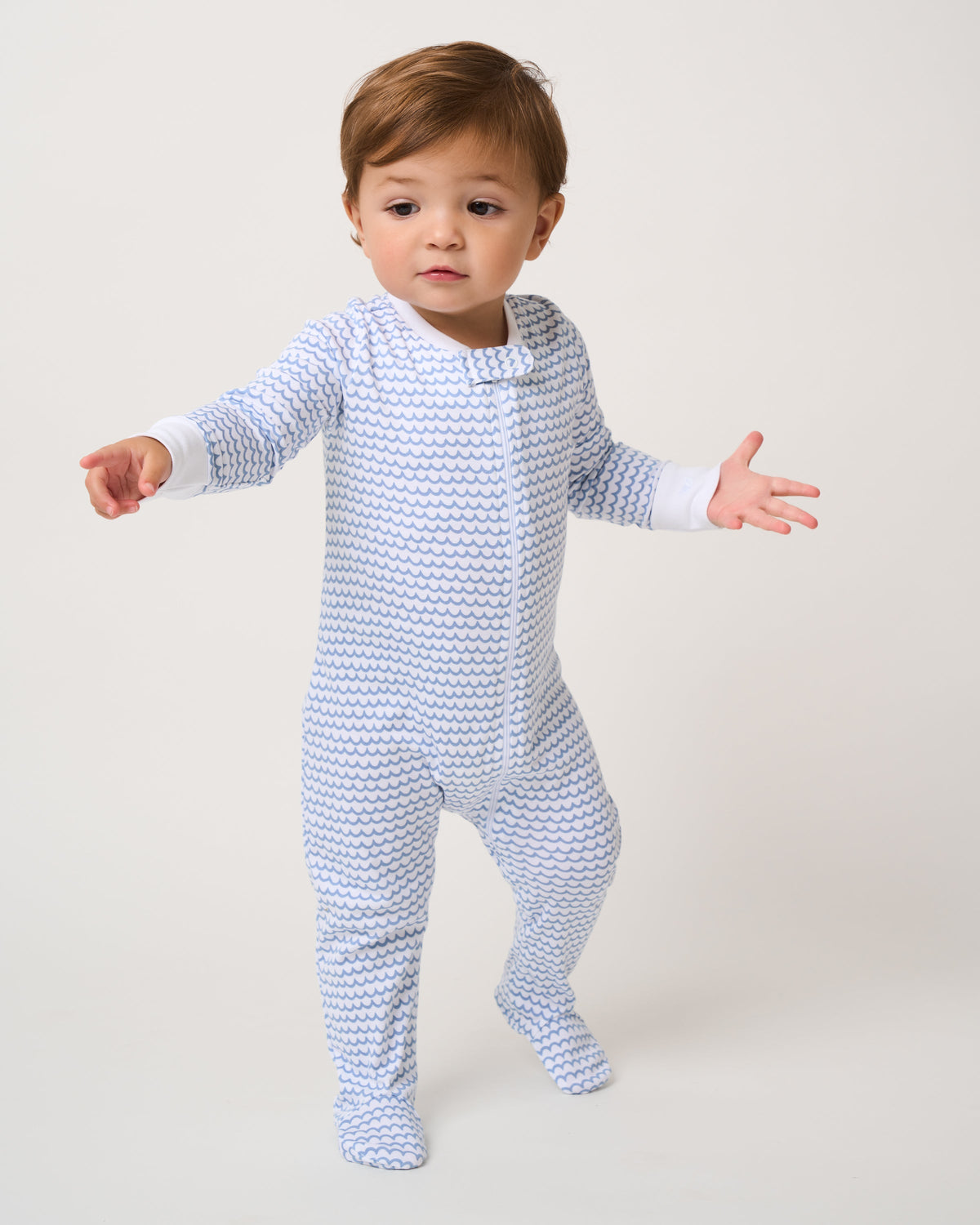 Baby’s Pima Snug Fit Romper in La Mer