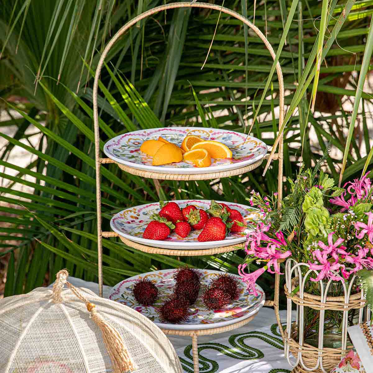 Sofia Melamine Dinner Plate in Multi
