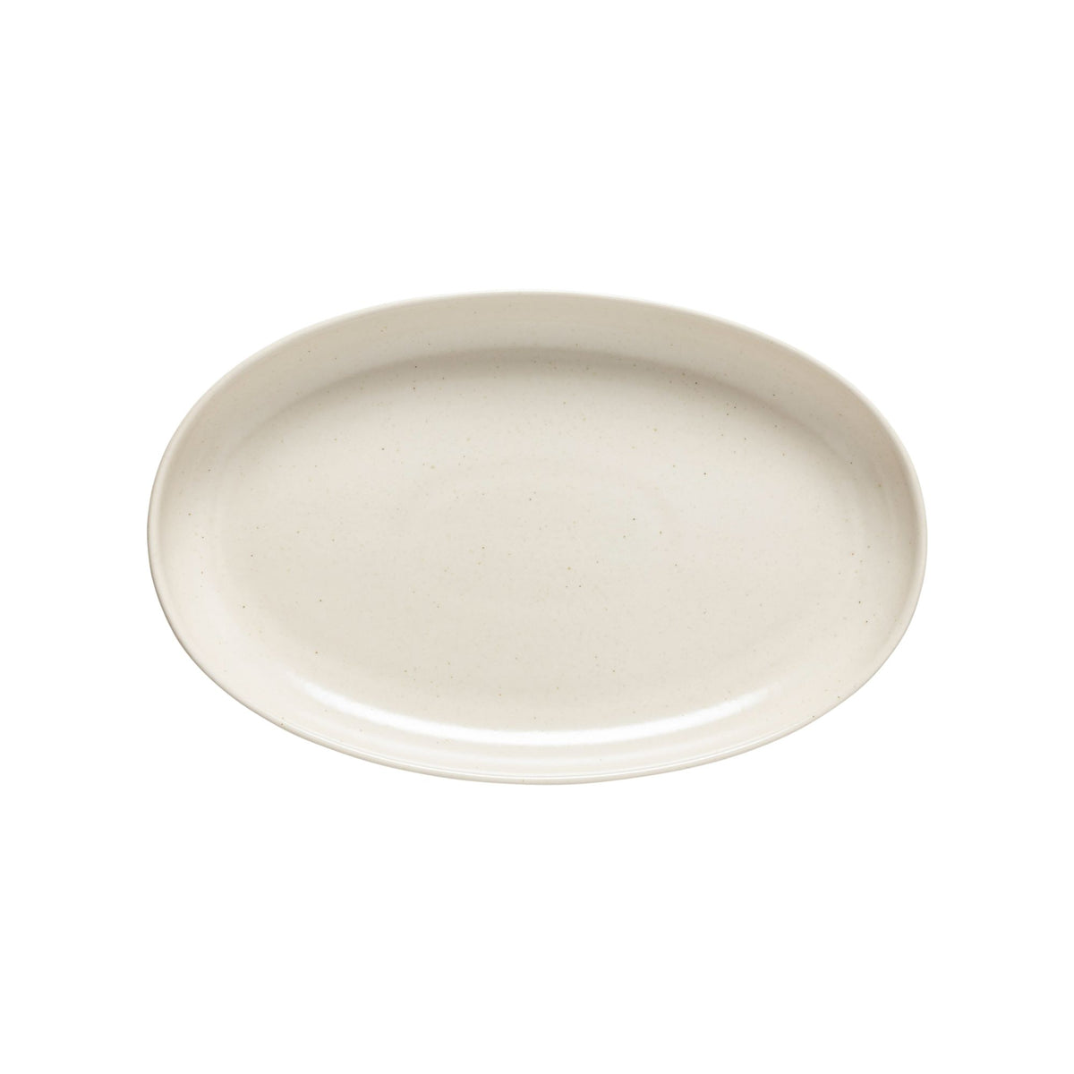 Pacifica Collection Oval Plates in Vanilla, Set of 6