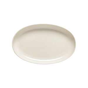 Pacifica Collection Oval Plates in Vanilla, Set of 6