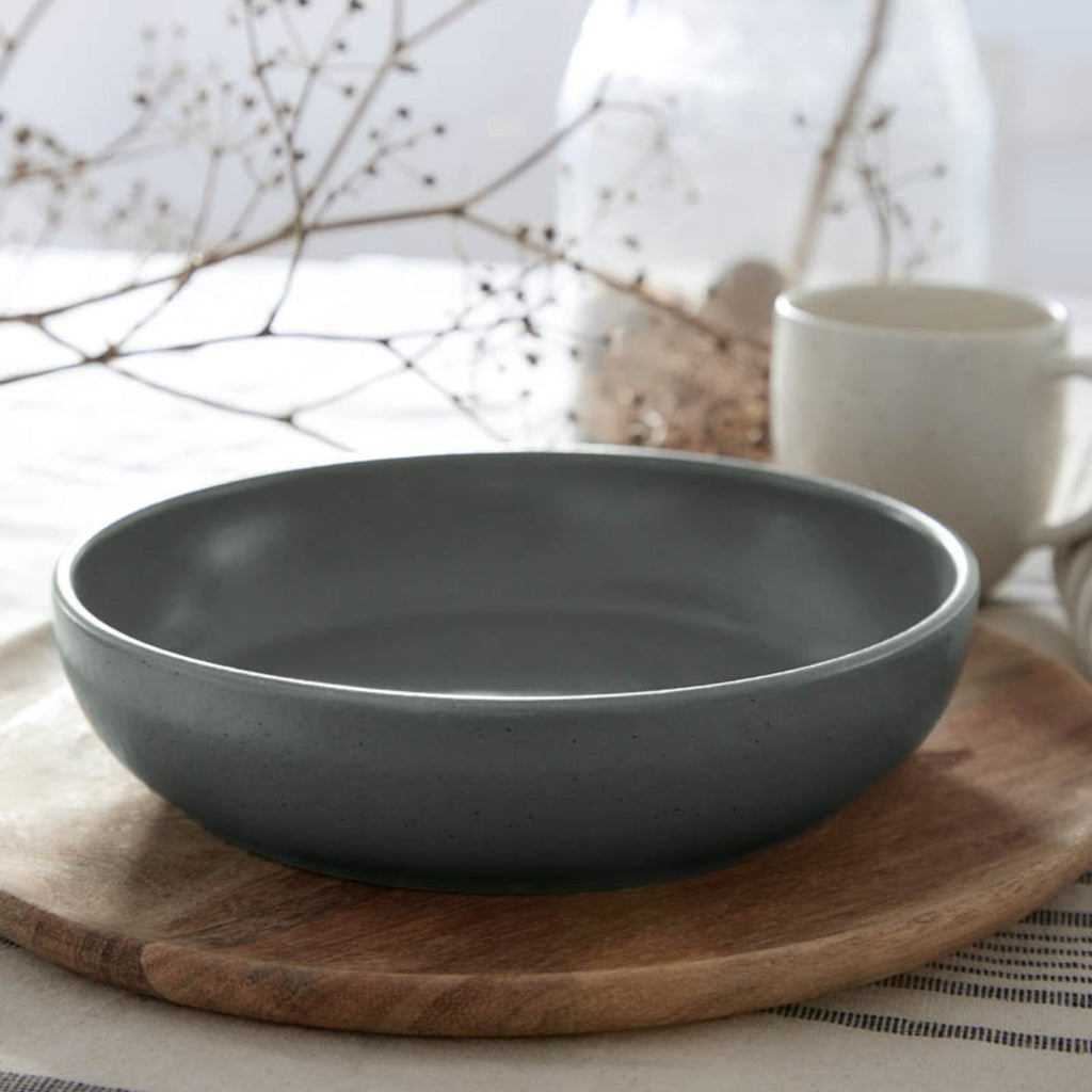 Pacifica Collection 12-pc Place Setting with Pasta Bowl in Artichoke