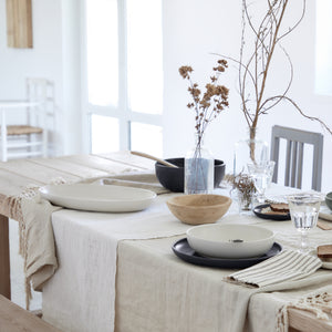 Pacifica Collection 12-pc Place Setting with Pasta Bowl in Vanilla