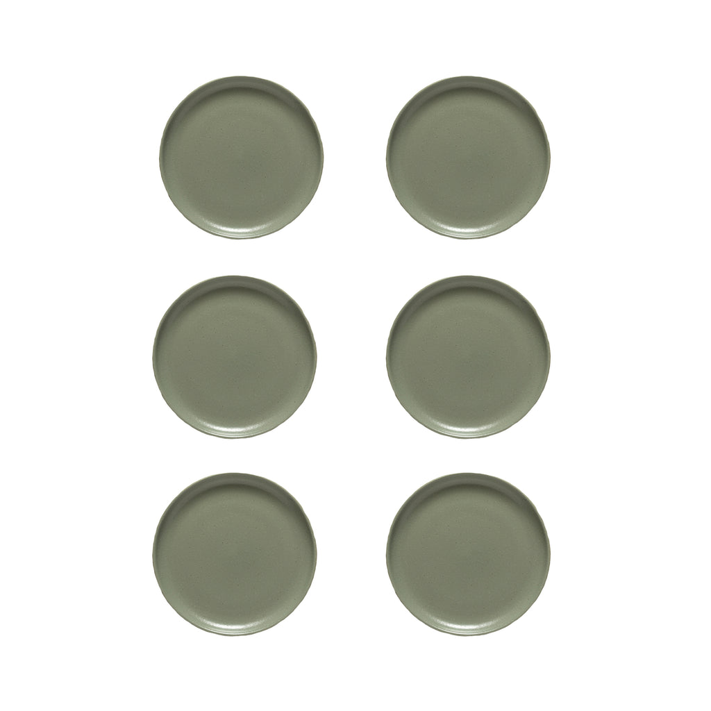 Pacifica Collection Salad Plates 9" in Artichoke, Set of 6