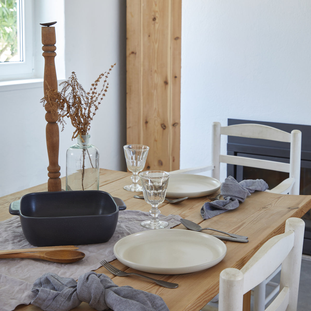 Pacifica Collection Square Baker 12" in Seed Grey