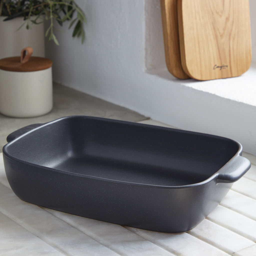 Pacifica Collection Rectangle Baker 13" in Seed Grey