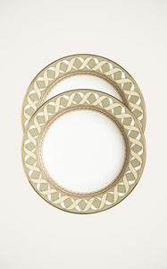 Soup Plates in Odysseus Pistachio, Set Of 2