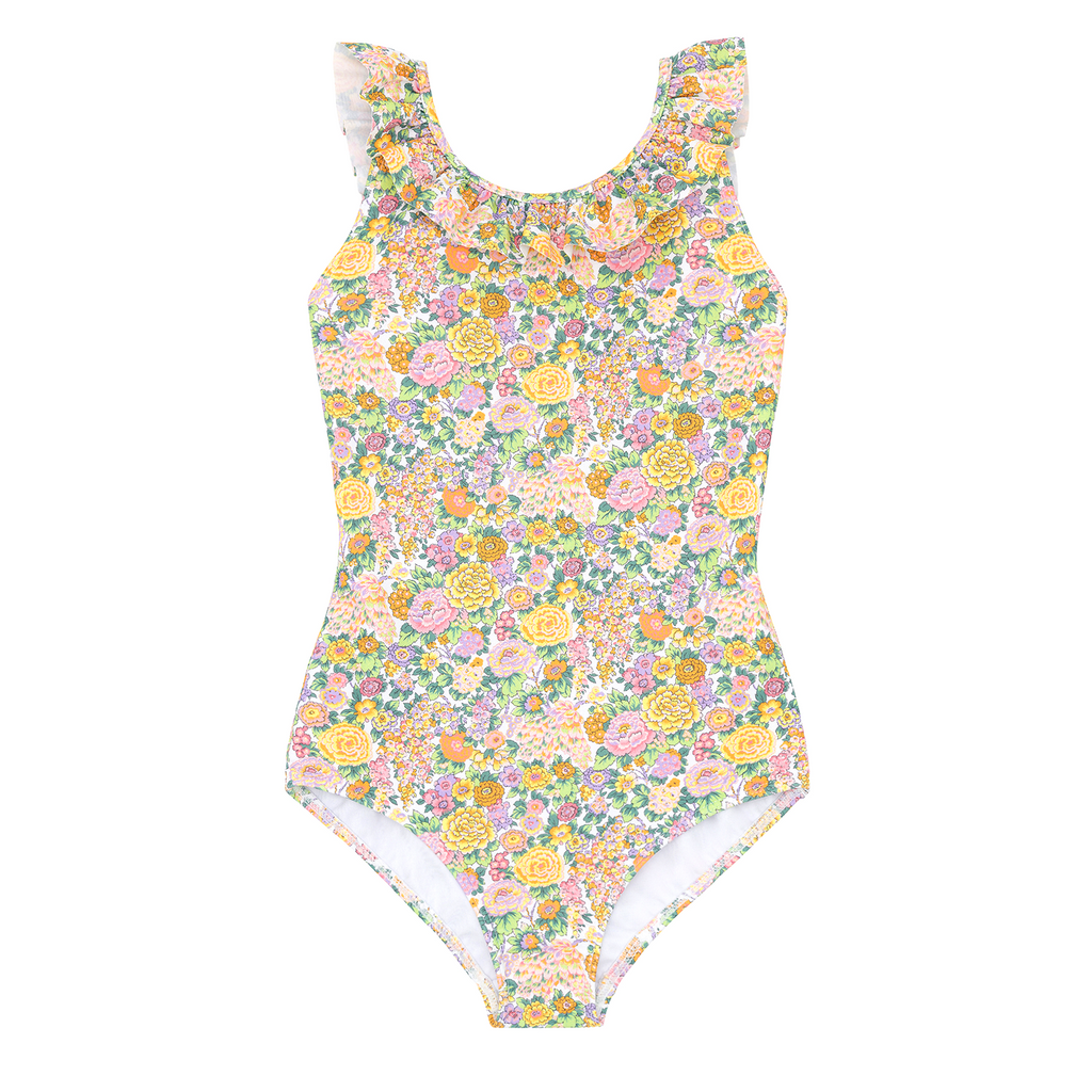 Girls Elysian Day Ruffle Collar One Piece