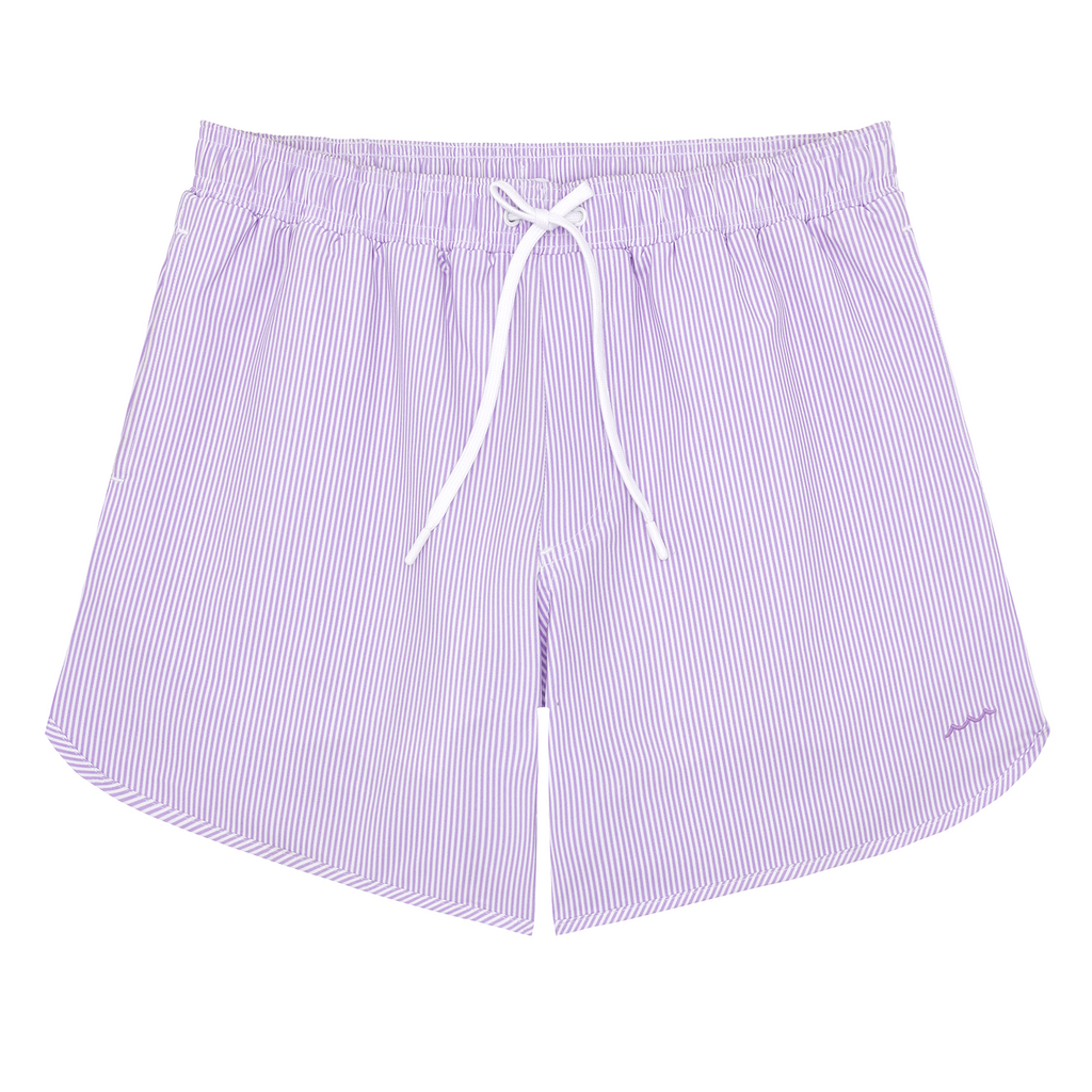 Men's Lavender Stripe Boardie