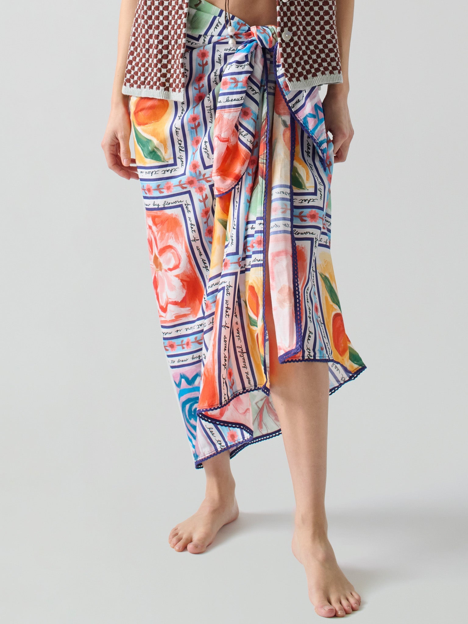 Marcia Sarong RTW LINGUA FRANCA NYC Ceramic OS
