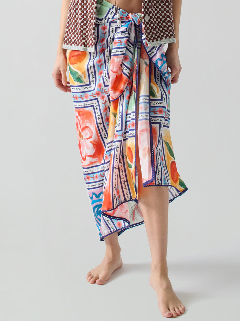 Marcia Sarong RTW LINGUA FRANCA NYC Ceramic OS