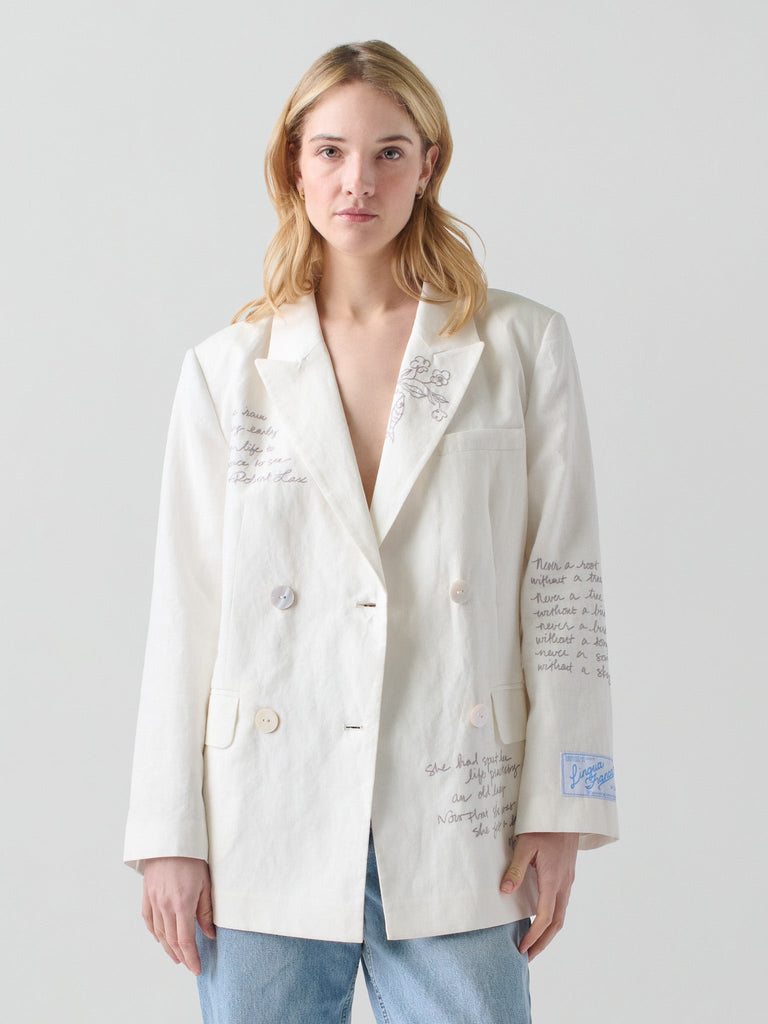 Chora Blazer RTW LINGUA FRANCA NYC Cream XS
