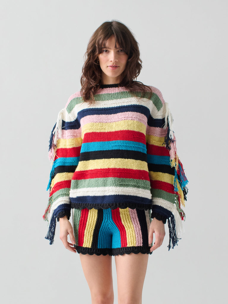 Marathi Crewneck in Stripe Multi