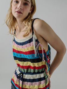 Marathi Tank RTW LINGUA FRANCA NYC Stripe Multi XS
