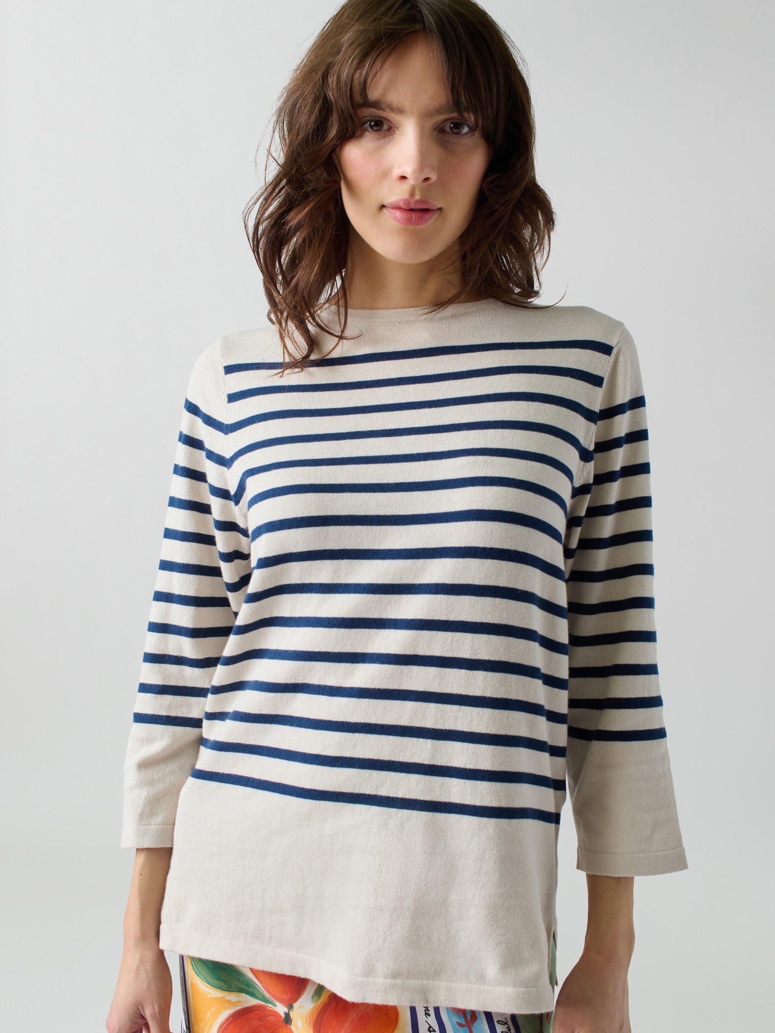 Striped Boatneck in Canvas