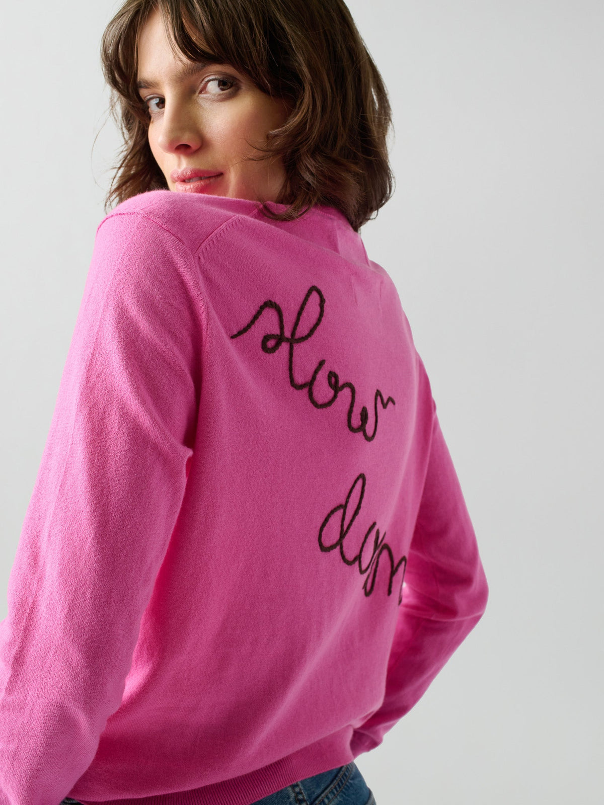 Hurry Up/Slow Down Crewneck RTW LINGUA FRANCA NYC