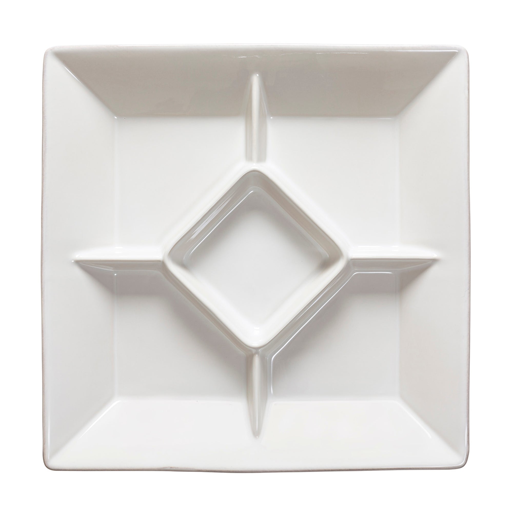 Costa Nova Cook & Host Collection Square Appetizer Tray 13" in White