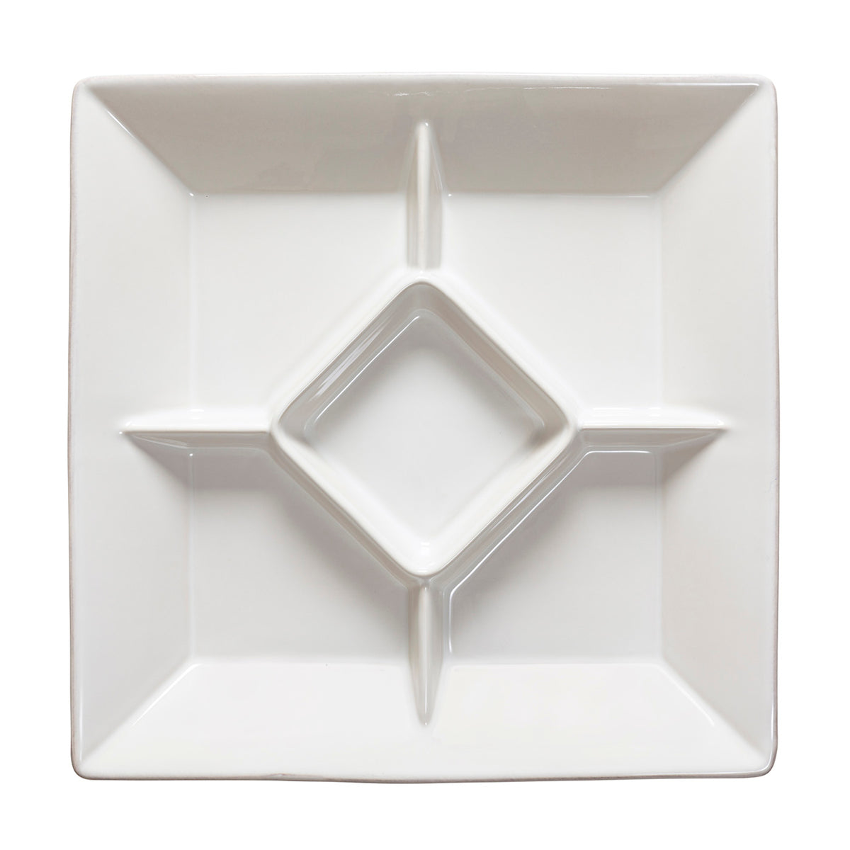Costa Nova Cook & Host Collection Square Appetizer Tray 13" in White