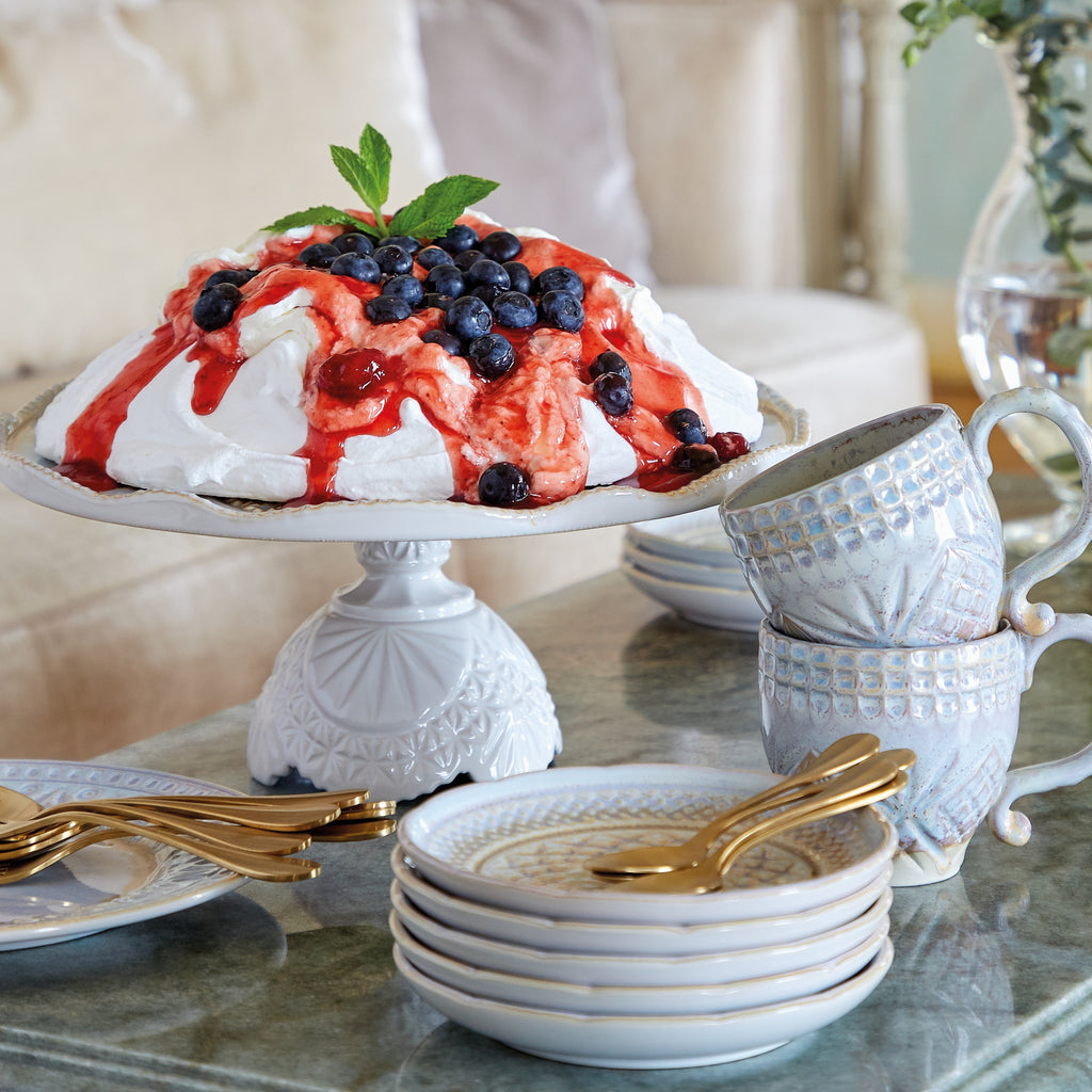 Cristal Collection Bread Plates in Nacar, Set of 6