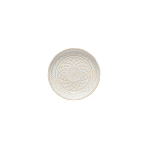 Cristal Collection appetizer Plates in White, Set of 6