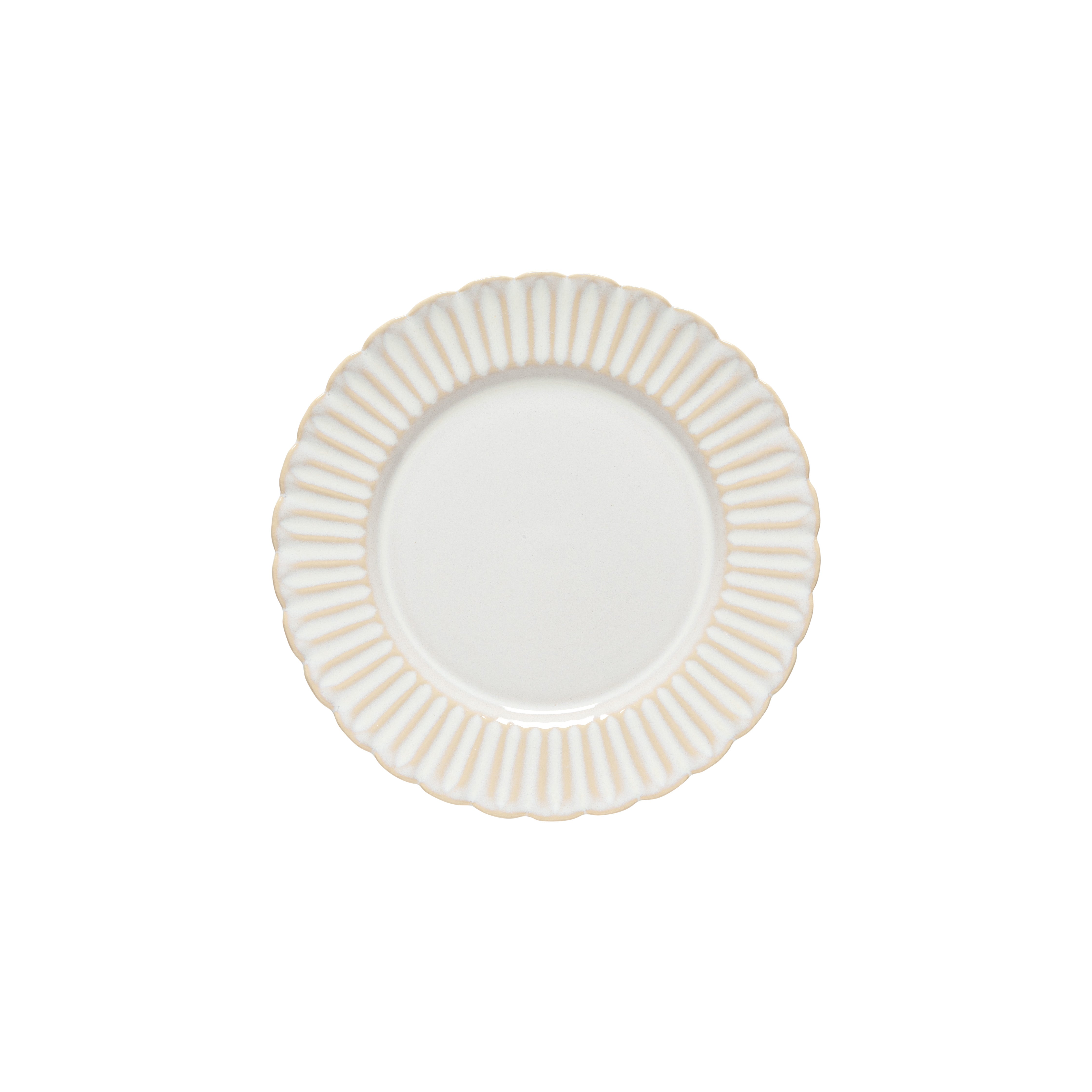 Cristal Collection Salad Plates in White, Set of 6