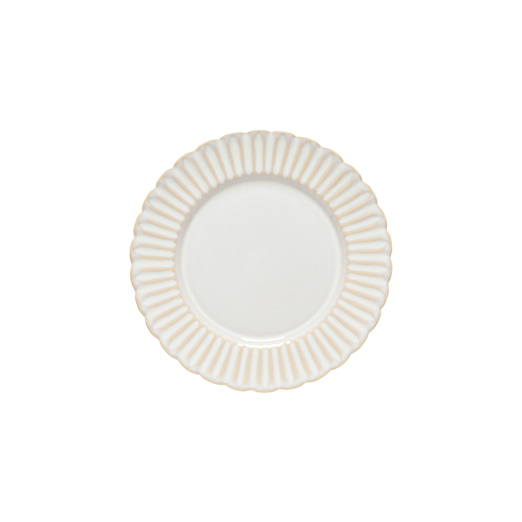 Cristal Collection Salad Plates in White, Set of 6
