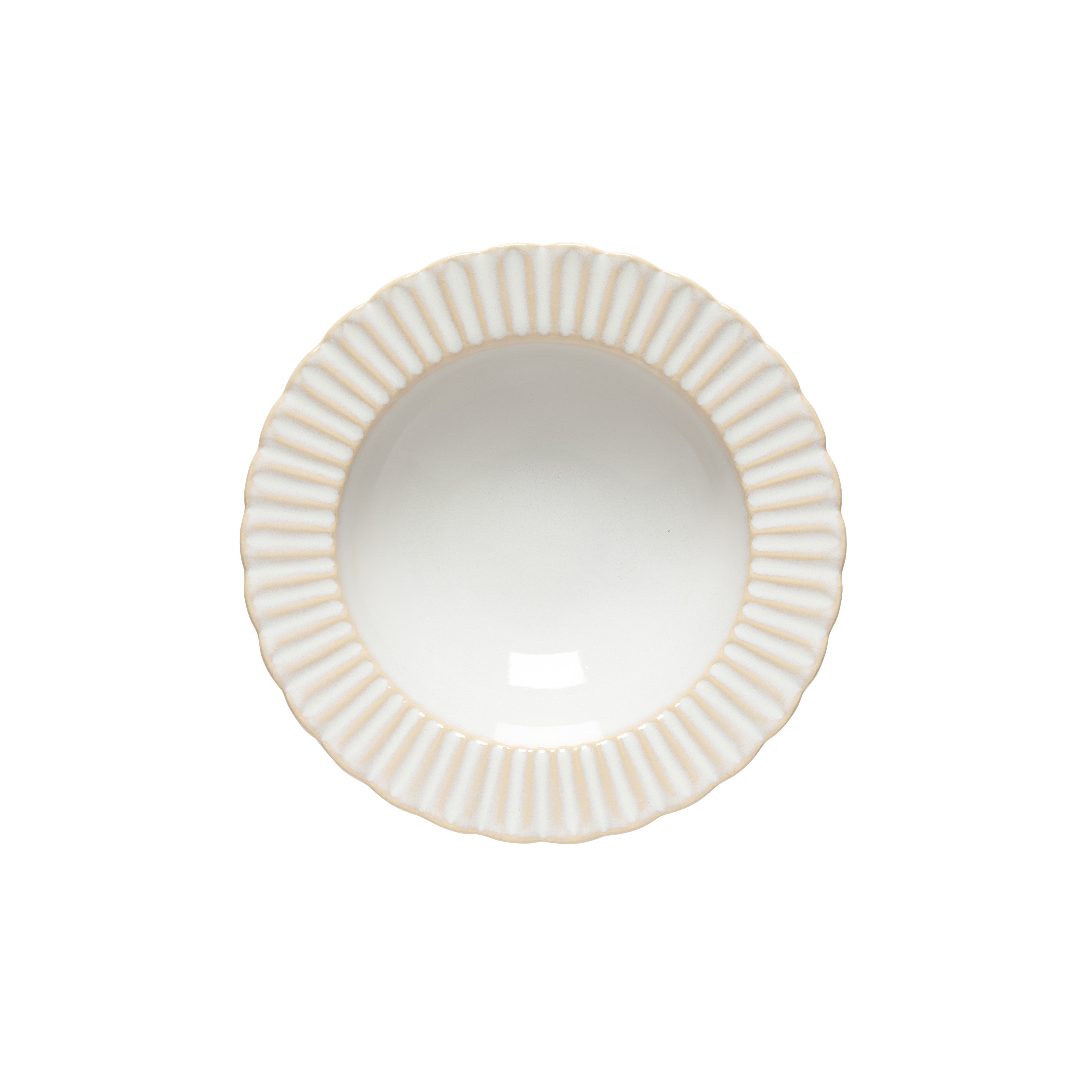 Cristal Collection Pasta Plates in White, Set of 6