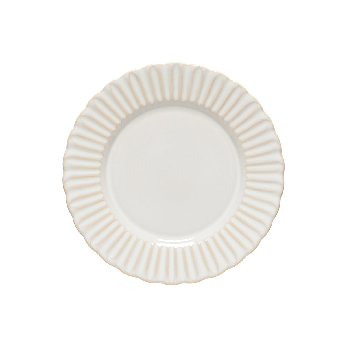 Cristal Collection Dinner Plates in White, Set of 6