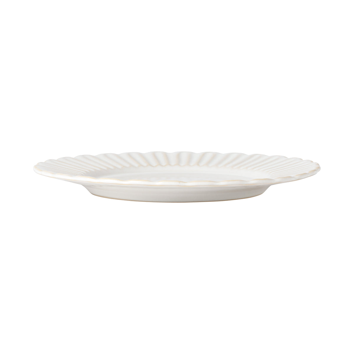 Cristal Collection Dinner Plates in White, Set of 6