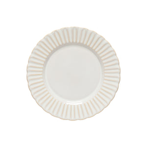 Cristal Collection Dinner Plates in White, Set of 6
