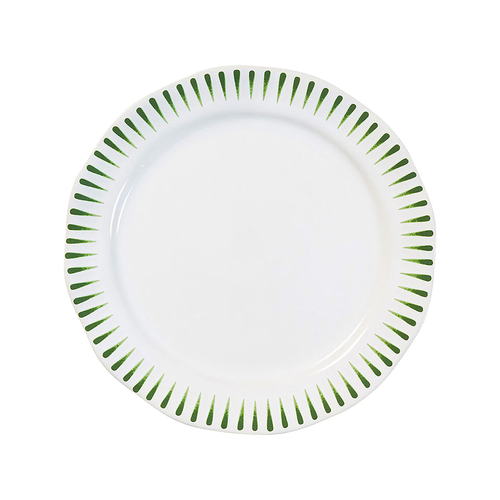 Sitio Stripe Dessert/Salad Plate in Basil