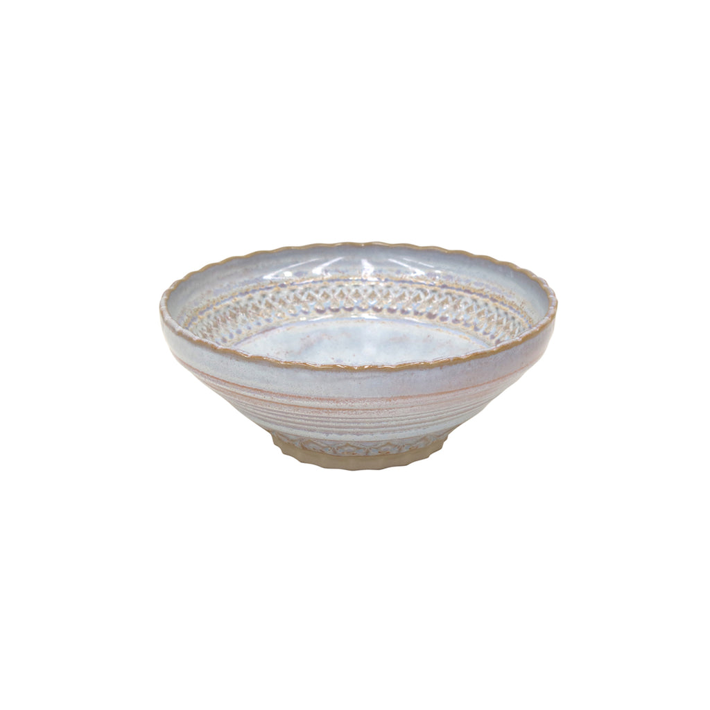 Costa Nova Cristal Collection Cereal Bowls 7" in Nacar, Set of 6