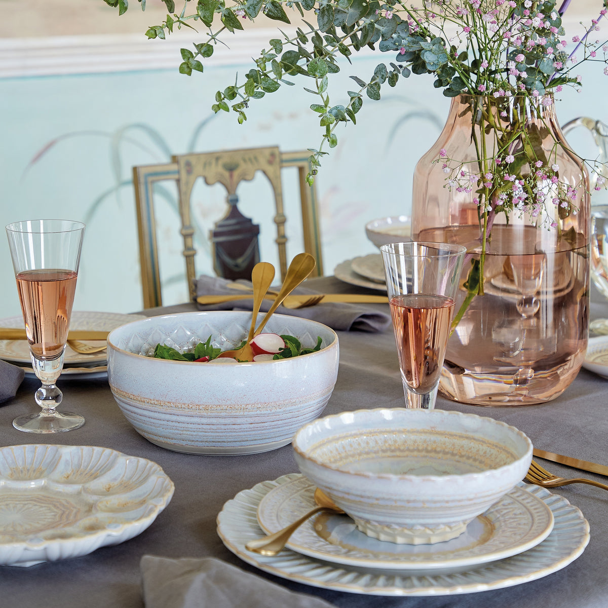 Costa Nova Cristal Collection Serving Bowl 11" in Nacar