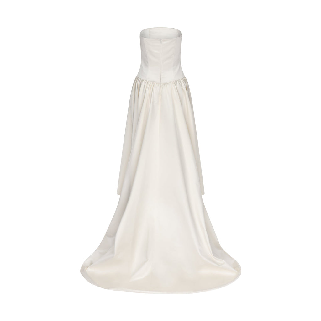 Duchesse Satin Drop Waist Gown | STYLE 093