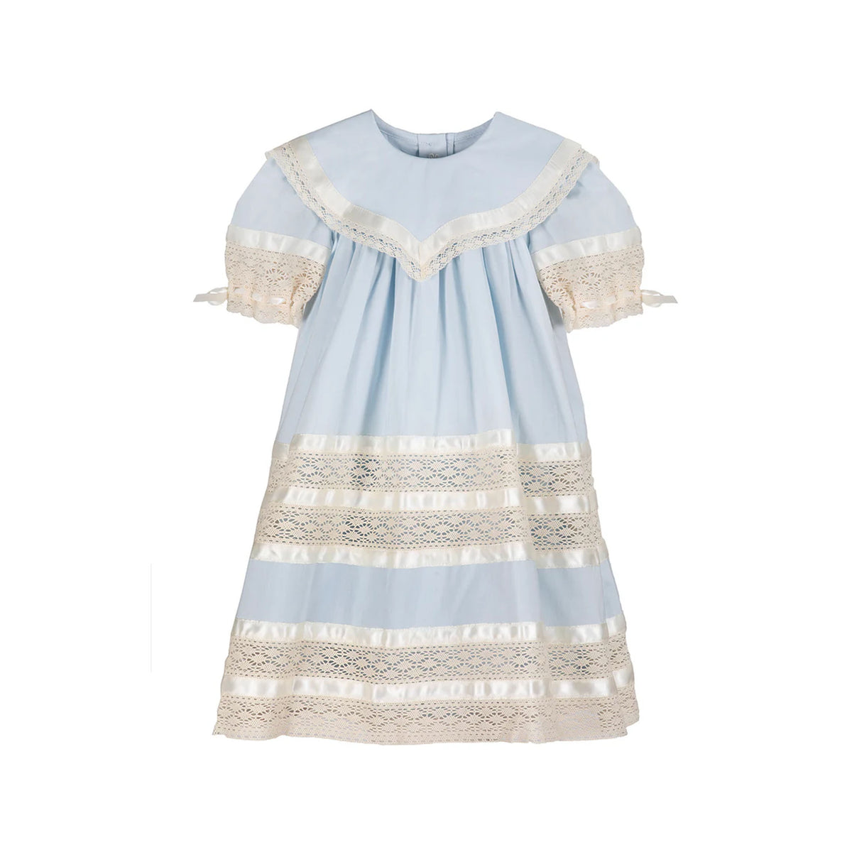 Savannah Lace Heirloom Dress in Blue