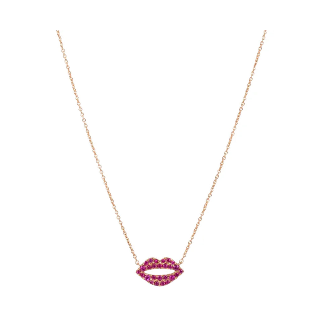 Scarlett’s Pink Sapphire Kiss Necklace