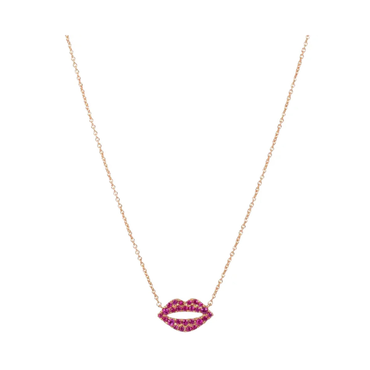 Scarlett’s Pink Sapphire Kiss Necklace