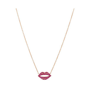 Scarlett’s Pink Sapphire Kiss Necklace