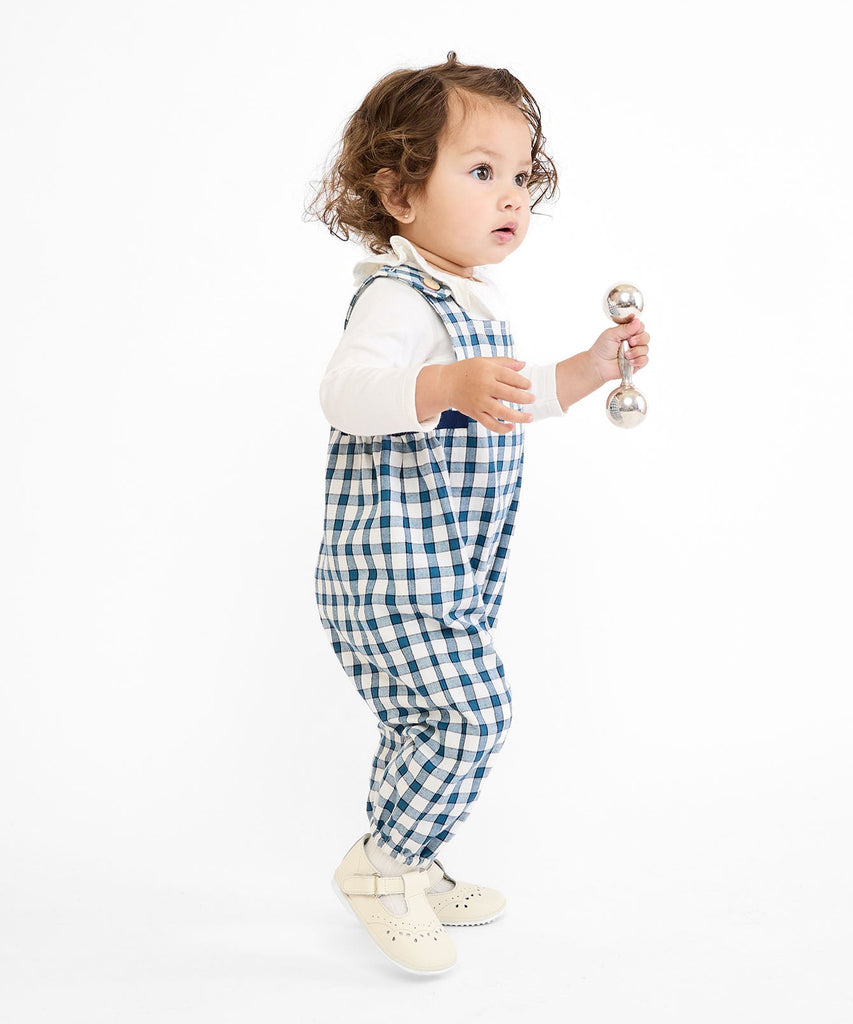 Scout Baby Overall in Blue Picnic Check