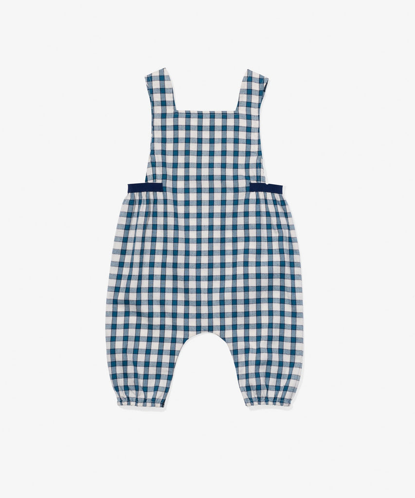 Scout Baby Overall in Blue Picnic Check