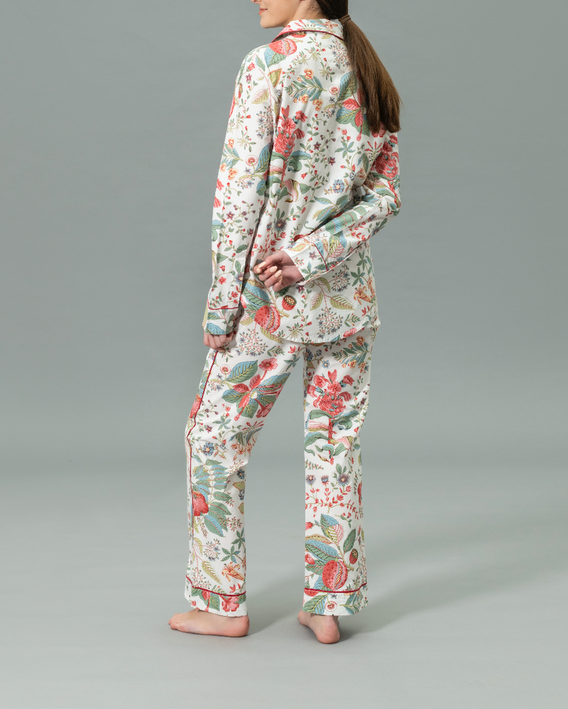 Luca Pajama Set in Pomegranate