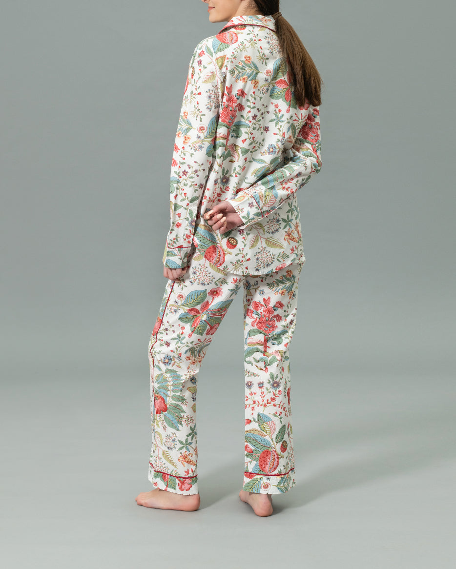 Luca Pajama Set in Pomegranate