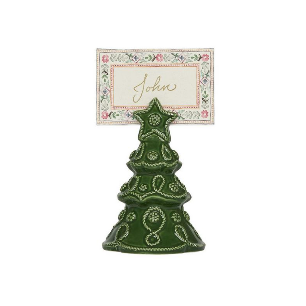 Berry & Thread Tree Place Card Holder, Set of 4 in Basil
