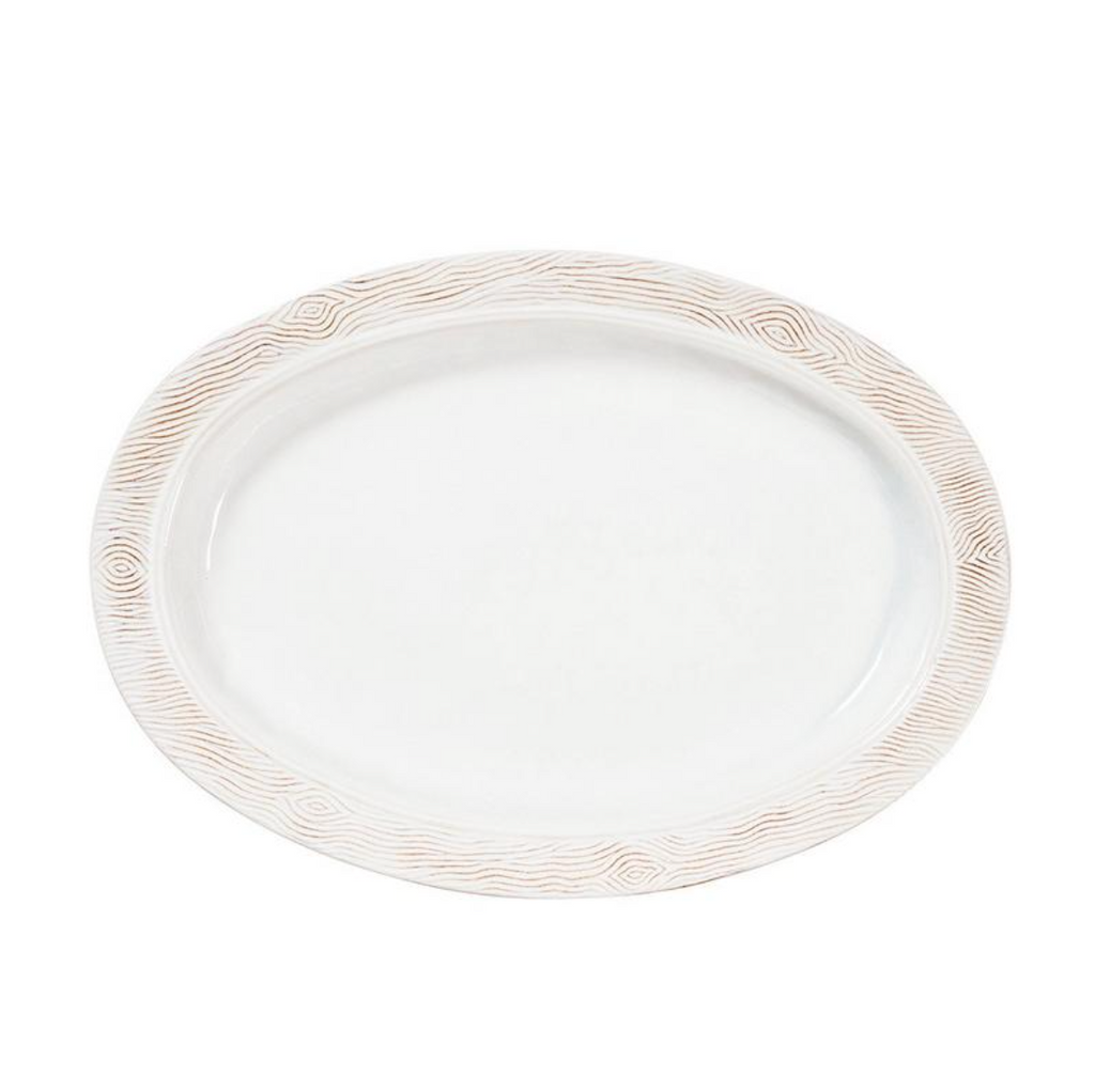 Blenheim Oak 18" Platter in Whitewash