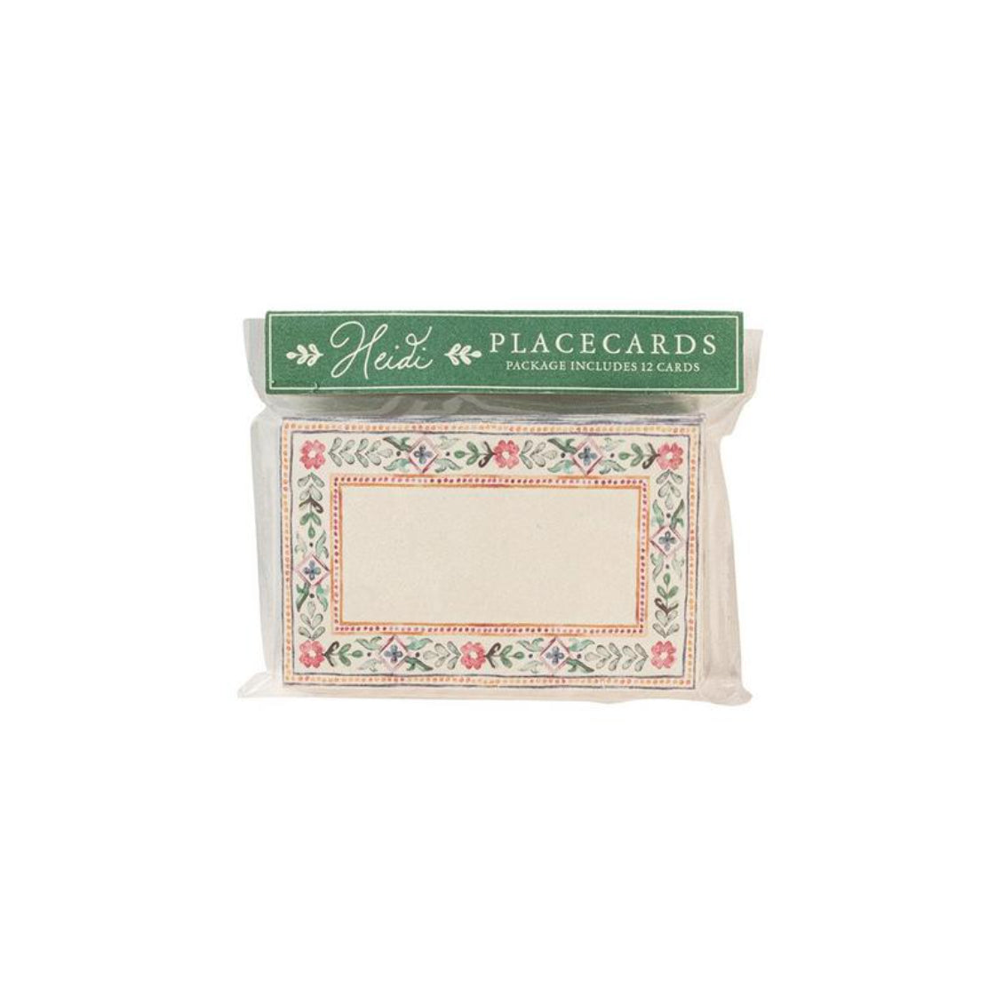 Heidi Place Card in Multi, Set of 12