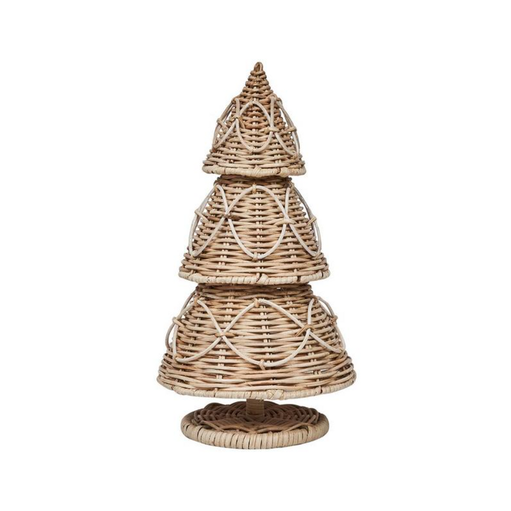 Provence Rattan 16" Tree in Whitewash